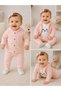 3-Piece Baby Girl Set Cotton Printed Hooded Cardigan Body Pants Set
