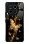 Tecno Camon 30 Yellow Galaxy Butterfly Design Glossy Phone Case