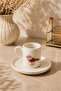 6-Piece Porcelain 6-Model Fenomen Coffee Cup Set 100ml - Heart Cherry Bee Ribbon Lovelybirds Evil Eye - 5