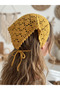 Hand knitted bandana