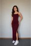 Girl's Strappy Slit Long Dress