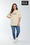 Women's Plus Size Capri Island Printed 3Xl-6Xl Crew Neck T-Shirt Spr26Btsk510-14