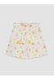 Two Mt Shop Quality Lcw Kids Ecru Elastic Waist Regular Fit Girls' Shorts - 4
