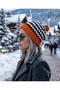 Hand-Knitted Women's Beanie - Plush Textured Winter Hat - Soft and Warm Design
