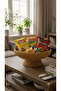 25cm Stand-Up Presentation Tray - Decorative Fruit Bowl Snack Bowl - Rattan Bowl Plate Basket - Extra Quality Steel Mesh - 3