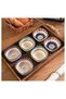 6.8 Oz Heat-Resistant Ceramic Bowl Set of 6 - Exquisite, Compact, Microwave-Safe Spice Bowls - Suitable for Salad, Sushi, Fruit, Seasoning, Appetizers, Kitchens, Restaurants, and Sushi Shops