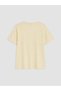 Lcwaikiki Curve Yellow Plus Size 100% Cotton Women's T-Shirt - 8