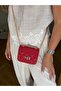 Chain Strap Quilted Detailed Mini Bag Red - 3