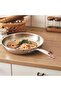 Stainless Steel Frying Pan, Thick, Non-Coated, Widely Used, 3-Layer Stainless Steel Frying Pan (28cm) - 4