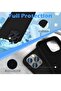 Liquid Silicone Case for iPhone 14 Pro Max 6.7 Inch with Screen & Camera Protector, Black - 3