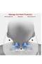 Rechargeable U Shaped Cervical Massage Pillow Neck Massager Vibration Pillow Multifunctional Shoulder and Electric - 4