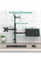Laptop and Monitor Stand – Fully Adjustable Mount for 17-inch Laptop & 27-inch Monitor (M001LP), Black - 5