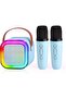 K12 Mini Karaoke Machine For Kids With 2 Wireless Microphones – Portable Bluetooth Speaker