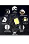 Small Mini COB Pocket Magnetic Flashlights Powerful 500 High Lumens Bright Rechargeable Keychain Work Light Flashlight Pack 2 - 2