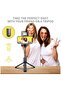 Selfie Stick with Tripod Stand Dimmable LED light Wireless Bluetooth Tripod Selfie Stick with Detachable Remote - 3