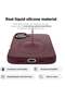 Liquid Silicone iPhone 16 Plus Case Cover - Full Body Protection, Shockproof, Slim, Anti-Scratch, Soft Microfiber Lining (Burgundy) - 3