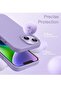 5-in-1 iPhone 14 (6.1-Inch) Purple Silicone Case - With 2 Screen Protectors & 2 Camera Lens Protectors - 5