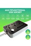 Power Strips Extension Cord 3 Outlets, Power Socket with 6 USB Ports Universal Charging Socket with 2M Bold Extension Cord - 3