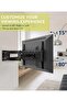Adjustable, Tilting and Swivelling TV Wall Mount for Curved Flat TVs and Monitors VESA 400 x 600 Max (32-75 Inch) - 3