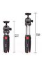 MT-35 - Table Top Mini Portable Fold-able Extendable Tripod Stand for Mobile Phones and DSLR & Digital Cameras - 4