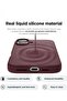 Burgundy Liquid Silicone iPhone 16 Plus Case – Slim Shockproof Full Body Protection with Soft Microfiber Lining, Scratch-Resistant - 3