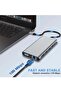 12-in-1 USB C Hub Docking Station with 4K HDMI, VGA, USB 3.0, Ethernet, SD/TF Card Reader - 4