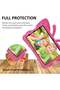 Hot Pink iPad 10th Gen Kids Case (2022) - Butterfly Design, Kickstand, Full Body Drop Protection - 4