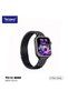 Germany TC12 Mini 36mm 2.5D Curved Display Smart Watch With 4 Jewellery Accessories 3 Pair Straps and Wireless Charger For Ladies and Girls Black - 2