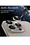 Camera Lens Protector for iPhone 15 Pro 6.1-Inch and iPhone 15 Pro Max 6.7-Inch, 9H Tempered Glass Metal Individual Ring Cover, HD Clear, 3-Pack (Natural Titanium) - 3