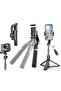Selfie Stick Gimbal Stabilizer, 360° Rotation Tripod with Wireless Remote