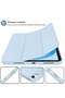 New iPad 10.9 Inch Case 2022 (10th Gen) - Smart Trifold Stand Case with Pencil Holder, Soft TPU Back, Auto Wake/Sleep - Sky Blue - 4