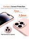 Camera Protection Case for iPhone 14 Pro Max 6.7" [Military Grade Shockproof], 1 Phone Case + 2 Tempered Glass Screen Protector, 3 in 1 Protective Back Slim Cover-Pink - 3