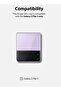 Slim Case/Cover Compatible with Samsung Galaxy Z Flip 3, Thin Transparent Hard PC with Non-Slip Grip - 2
