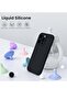 Compatible with iPhone 15 Pro Max Case, Shockproof, Waterproof Liquid Silicone, 2 Screen Protectors - Black - 2