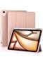 Rose Pink Trifold Stand Case for iPad Air 13" M2 (2024) & iPad Pro 12.9" (6th/5th/4th Gen)