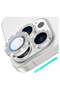 iPhone 15 Pro & 15 Pro Max Camera Lens Protector Bling Tempered Glass Diamond Metal Ring