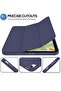 Smart Trifold Stand Case for iPad 10th Gen (10.9 Inch, 2022) with Pencil Holder - Navy Blue - 5