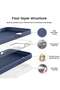 Liquid Silicone Case Compatible with iPhone 16e (6.1-Inch) - Navy Blue - 3