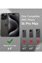 iPhone 16 Pro Max Soft Liquid Silicone Gel Case - Full Body Shockproof Protection with Matte Finish & Microfiber Lining (Red) - 2