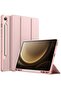 Case for Tab S9 FE 10.9-Inch with S Pen Holder - Soft TPU Tri-Fold Stand Protective Tablet Cover