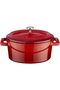 Metal Oval Mini Pot, Red 931845 - 2