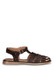 Bella 26600 Brown Genuine Leather Women's Sandals - 2