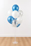 White Transparent Chrome Blue Silver Sequin 7 Balloons Balloon Stand for 7 Balloons