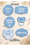 Baby Shower Speech Balloons Set of 6 |   Gender Party Baby Boy Photo Shoot Accessory Handheld Banner - 2