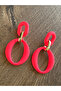 Acrylic Pink Elegant Style Earrings - 4