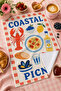 Sea La Vie Lobster Coastal Picnic Marine Mediterranean Patterned Modern Stylish 2-Piece Kitchen Towel Set 35X55 - 2