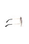 Matte Black Uv400 Metal Female Sunglasses - 3