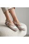 (Pine Cone) Casual Women's Sandals White - 5
