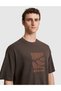 Dark Brown Comfort Fit 100% Cotton Crew Neck T-Shirt 50321198-Vr084 - 2