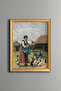 In the Farm Courtyard - Vintage Patterned Painting - Fine Model